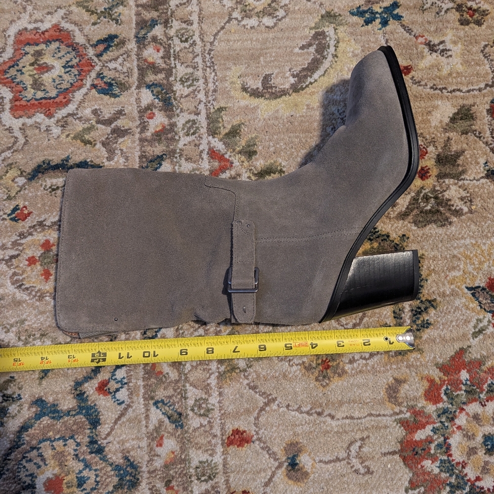 Franco Sarto Womens Vance Suede Square Toe Mid-Calf Boots - Picture 10 of 10
